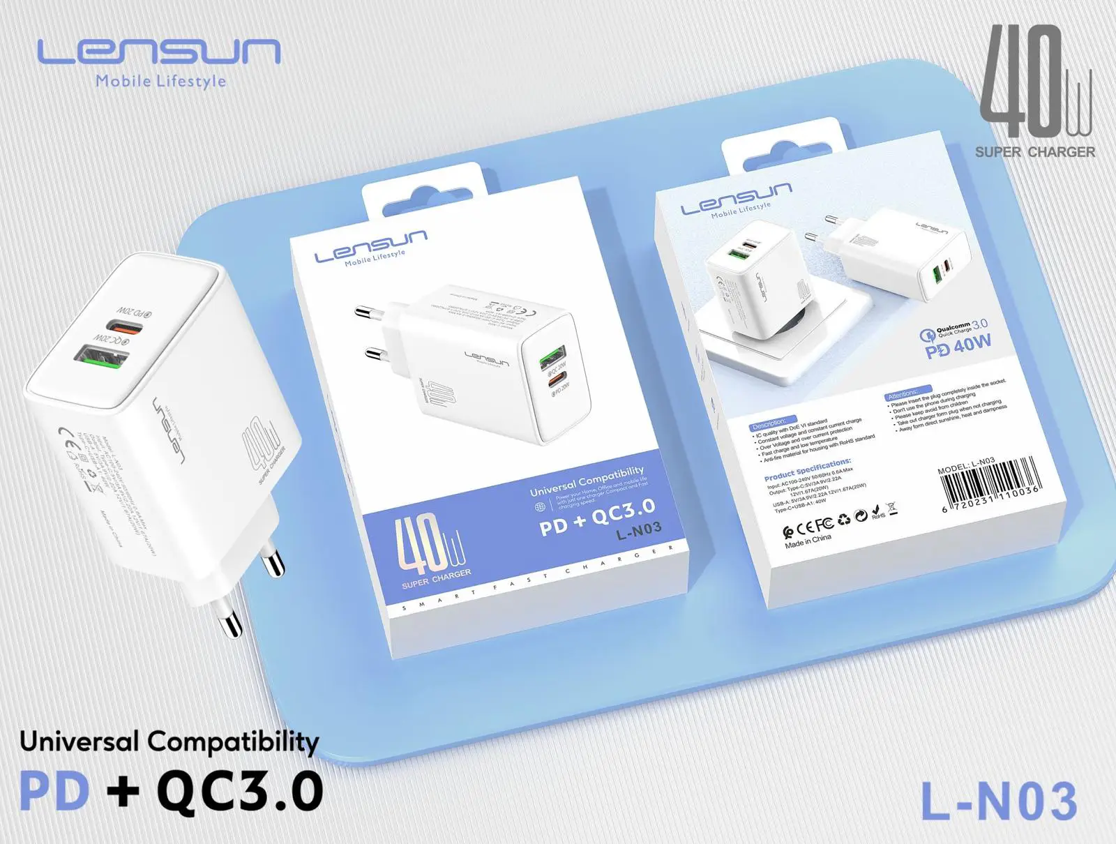 LENSUN L-NO3 40W BAŞLIK