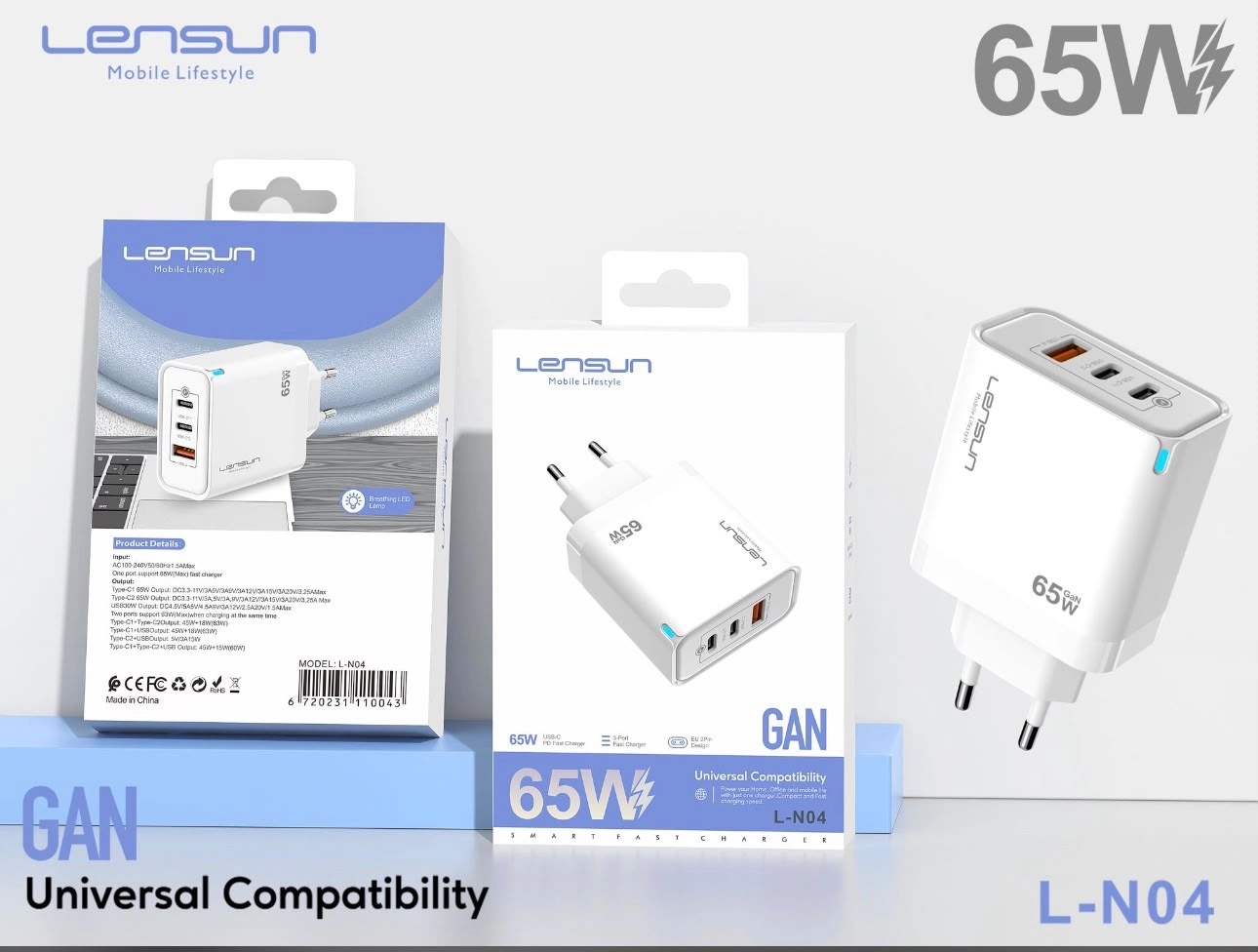 LENSUN TAPE-C TAPE-C  65W KABLO