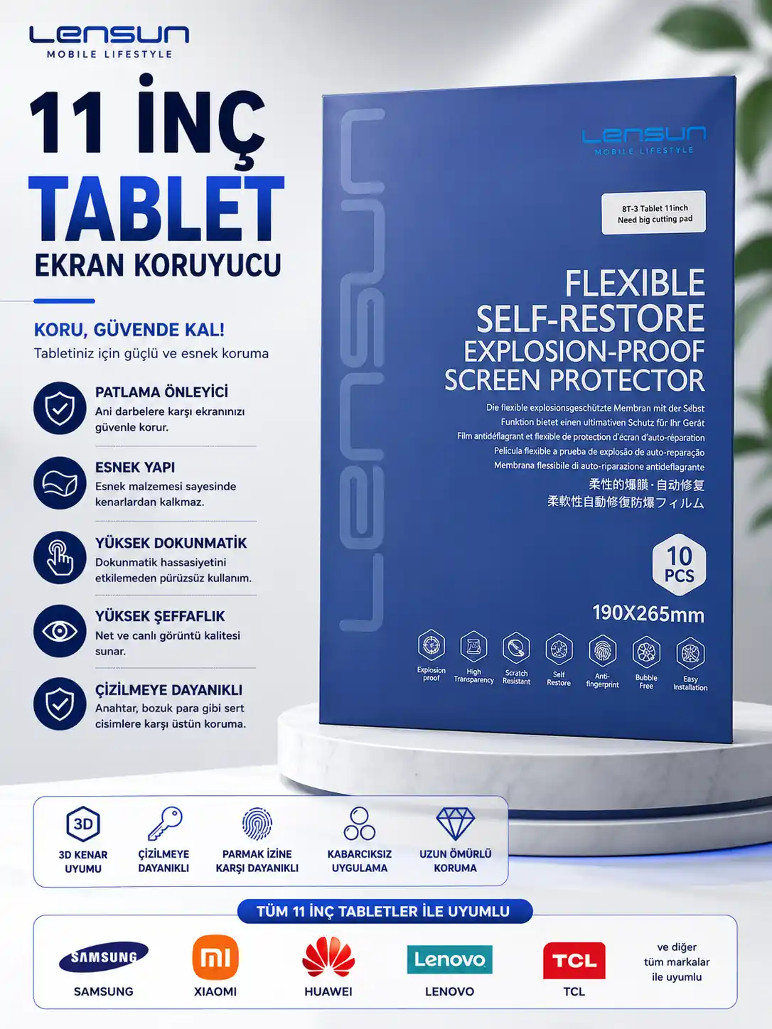 LENSUN TABLET 11 İNÇ NANO 10 lu
