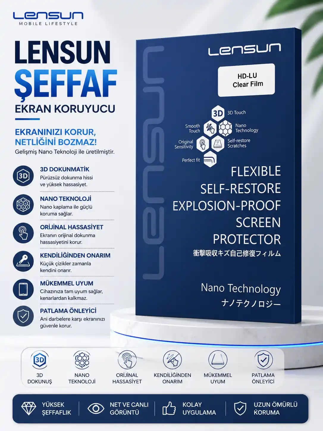 LENSUN ŞEFFAF NANO 50li