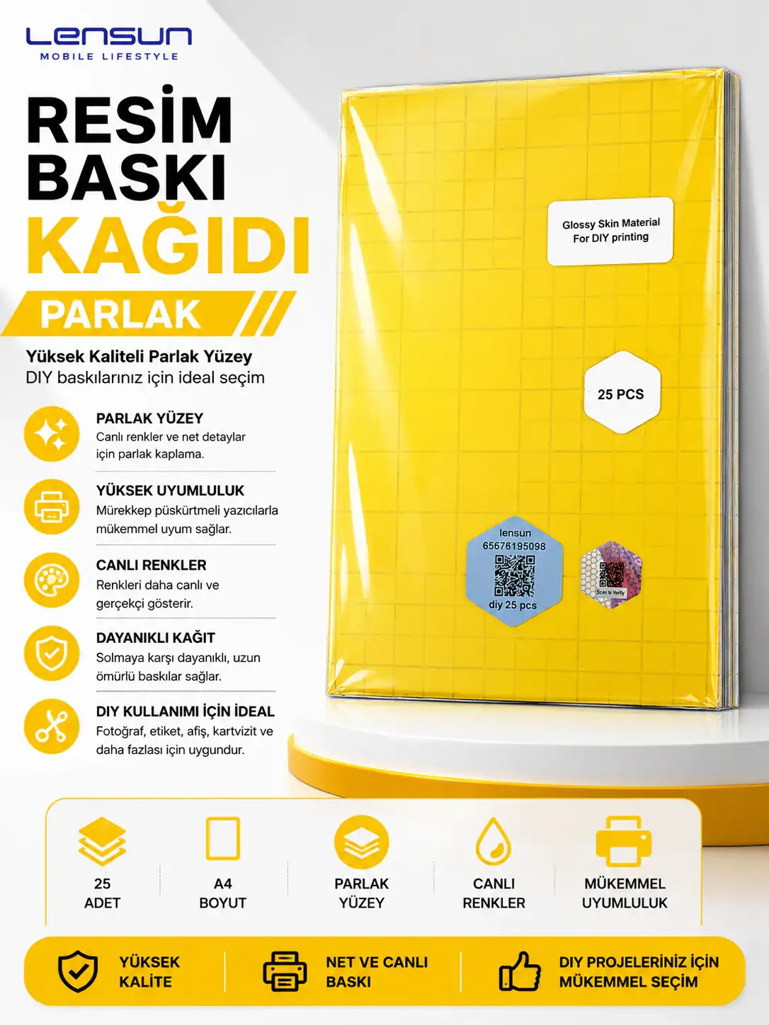 LENSUN RESİM BASMA 25 Lİ
